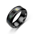 New Smart Temperature Ring Titanium Steel Signet Ring Couple Temperature Rings Letter Creative Jewelry Custom Factory Wholesale